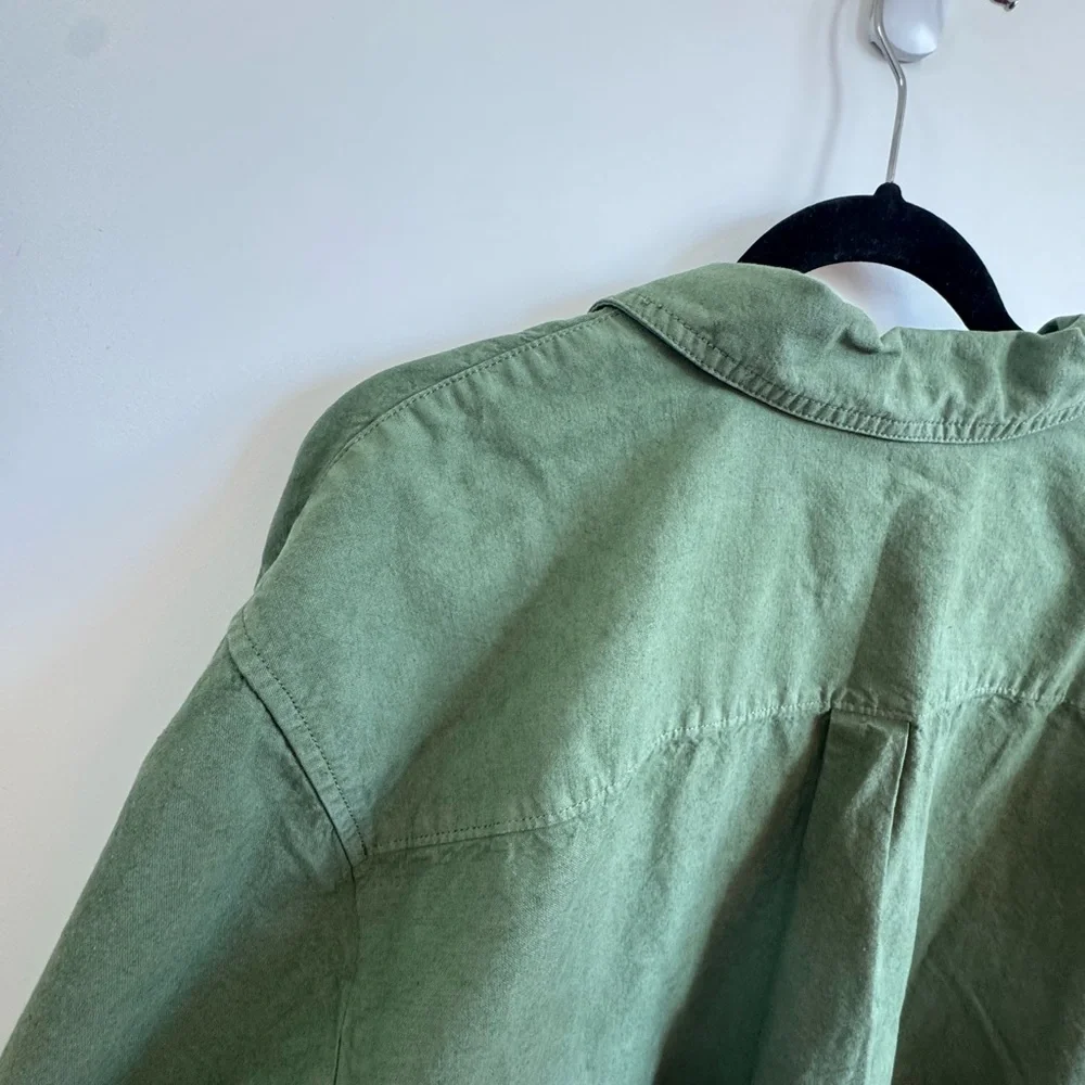 J.Crew Popover shirt in cotton-linen blend